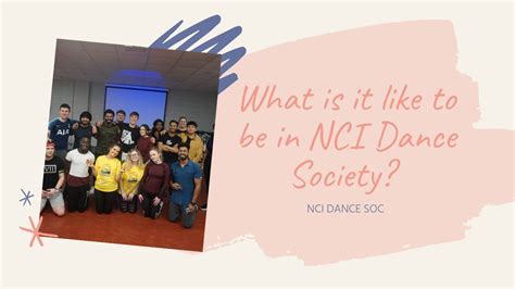 What Is It Like To Be In Nci Dance Society Youtube