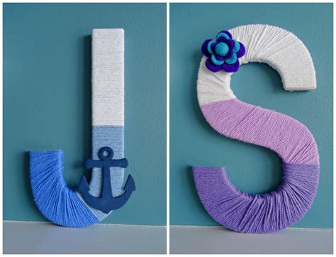 Ombre Yarn Wrapped Letters For Personalized Fun And Then Home