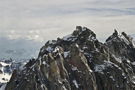 Rugged Mountain Top Stock Image Image Of Snow Peak 10839445