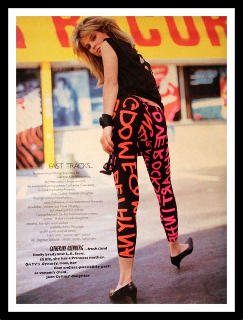 1984 Vogue Fashion Page Graffiti Leggings Ad Wall Art Etsy Joan