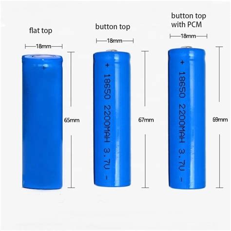 Battery Button Top Ncr V V Rechargeable With Pcm Protection CMX
