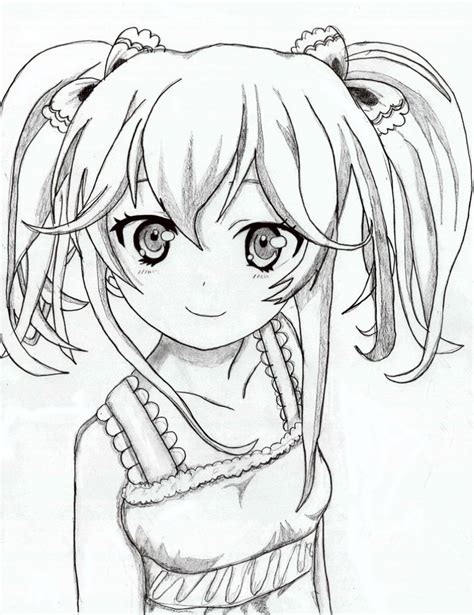 977 x 1023 jpg pixel. Cute Anime Girl Drawing at GetDrawings | Free download