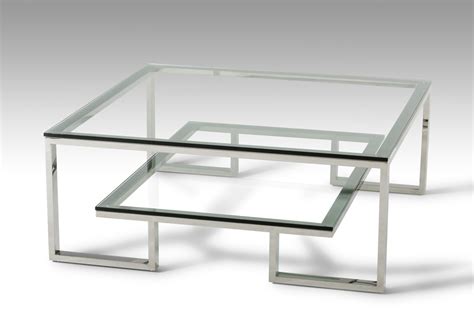 This small modern coffee table made a big impression on us. Modrest Topaz Modern Glass Coffee Table