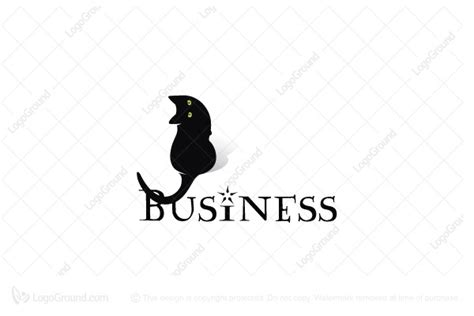 Black cat as a spirit, totem, & power animal. Black Cat Logo