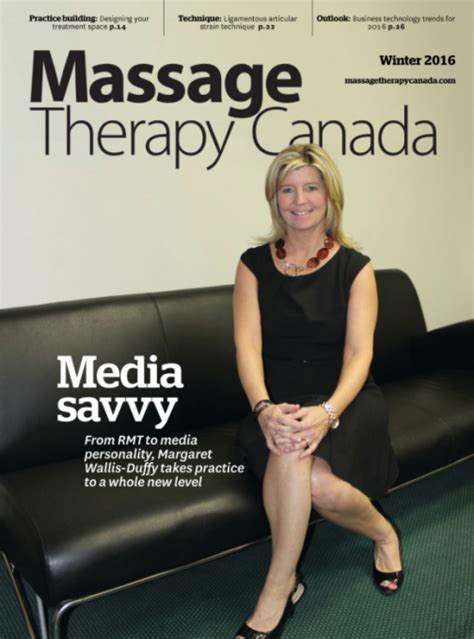 Massage Therapy Canada Article Spring 2016