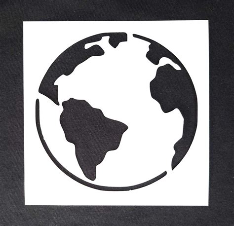 Globe Stencil Etsy