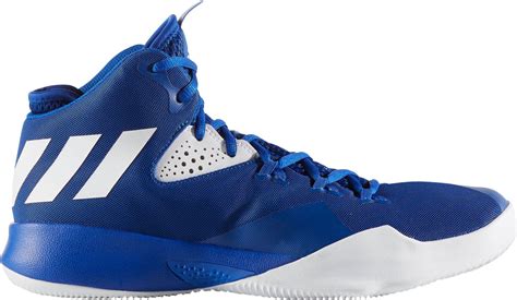Adidas Rubber Dual Threat 2017 Basketball Shoes In Bluewhite Blue