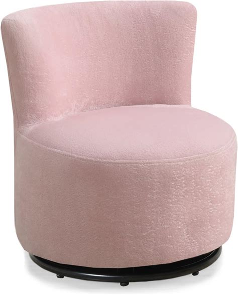 Candace And Basil Juvenile Chair Swivel Fuzzy Pink Fabric Everything Else