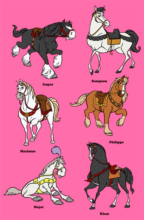 Girls Disney Princesses Horses Diagram T Shirt Fifth Sun