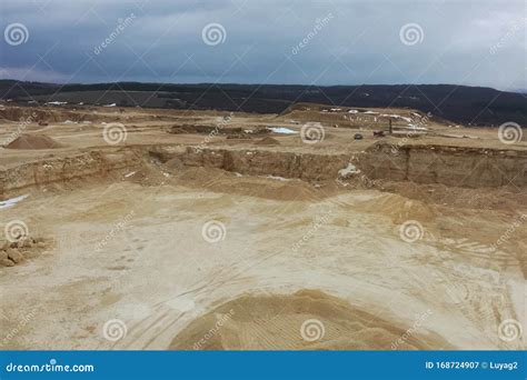 Clay Quarry Top View Clay Mining In Quarry Stock Image Image Of