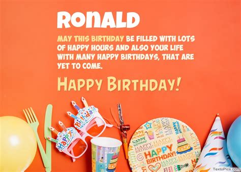 Happy Birthday Ronald Pictures Congratulations