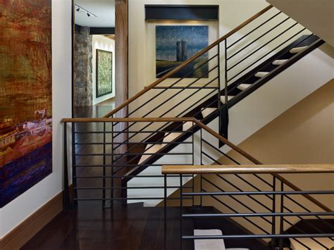 Rustic Modern Stair Railing — Home Decor