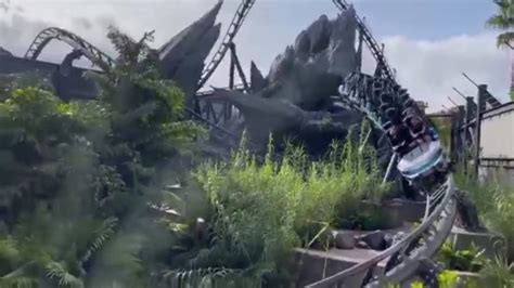 Hear The Screams Video Shows Jurassic World Velocicoaster Running With Humans Onboard