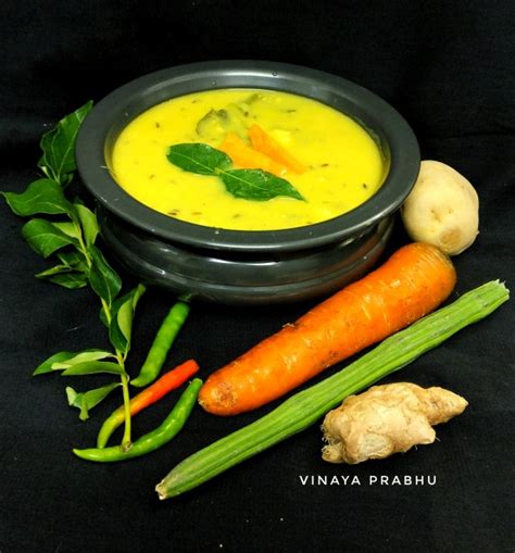 Besangram Flour And Vegetable Kadhi Recipe Vinayas Culinary Delights