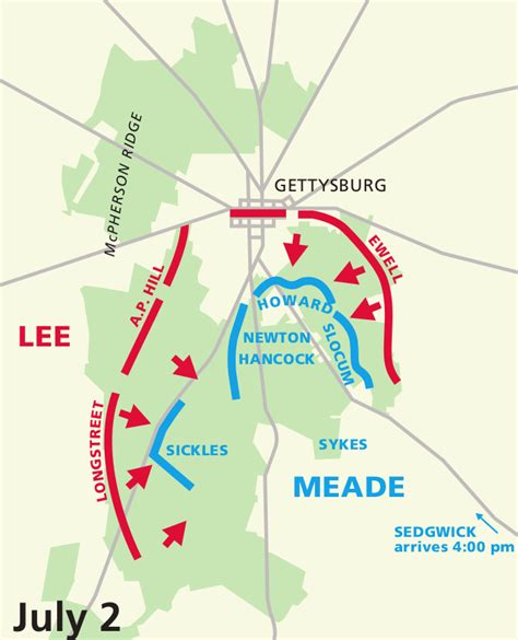 26 Battle Of Gettysburg Map Day 1 Maps Database Source