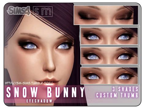 The Sims Resource Eyeshadow Snow Bunny By Screaming Mustard • Sims 4