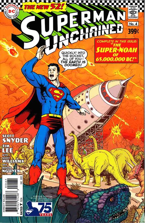 Superman Unchained 4 75th Anniversary Silver Age Cover Dc Comic