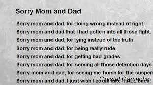Image Result For Im Sorry Mom Mom Mom And Dad Feelings