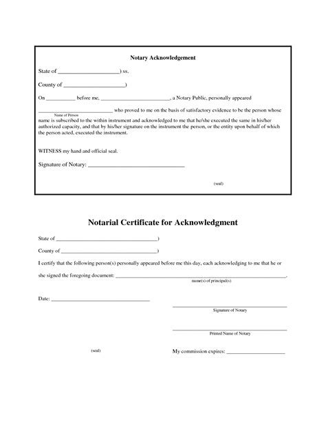 You can download these free templates to create your very own notary acknowledgements. Canadian Notary Block Example - Notaries and Notary News: Free Texas Notary Certificates ...