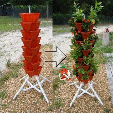 Pvc Plant Stand Indoor And Outdoor Used For Making Eye Catching Plant