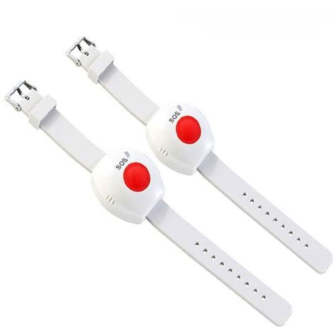 2pcs panic button rf 433mhz sos bracelet emergency button for elderly alarm watch old people gsm