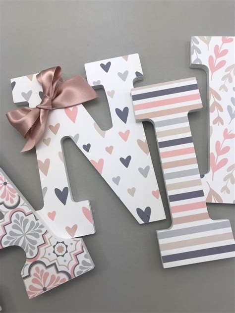 Rose Gold Nursery Letters Rose Gold And Navy Nursery Decor Etsy