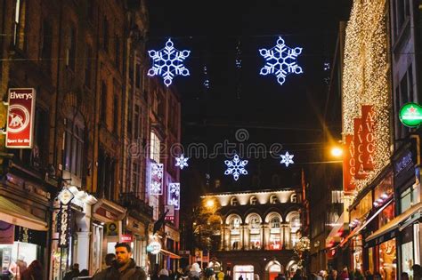 Christmas Decorations In Dublin City Centre Near Grafton Street