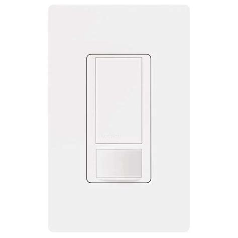 Lutron In Wall Switch With Occupancy Sensor White