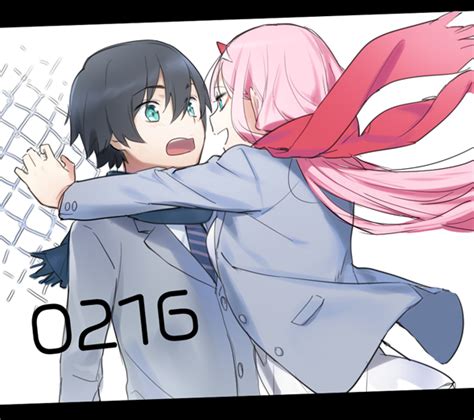 Zero Two And Hiro Darling In The Franxx Drawn By Toma