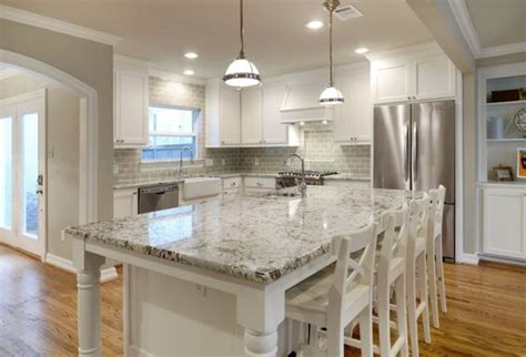 It smooths and knocks down the high spots without dulling. Alaska White Granite Kitchen Countertop Interior Design Ideas