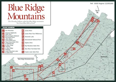 Blue Ridge Mountains Virginia Map Draw A Topographic Map