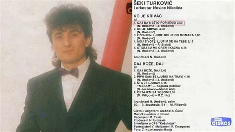 Batı'nın aşı ırkçılığına, ilaç kartellerinin zulmüne inat, aşıda da türkiye dünya, aşı bulamazken; Seki Turkovic - Daj da nesto popijemo - (Audio 1988) - YouTube