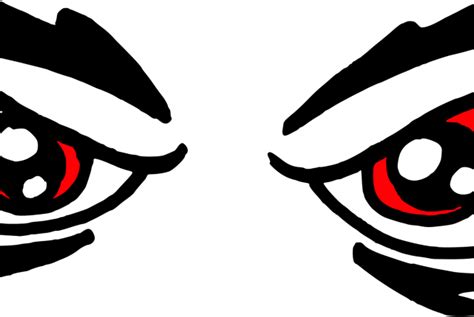 Download Angry Anime Eyes Png Png And  Base