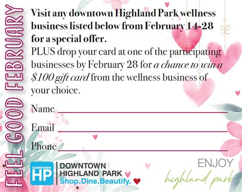 Downtown Highland Park Feel Good February — Enjoy Highland Park City