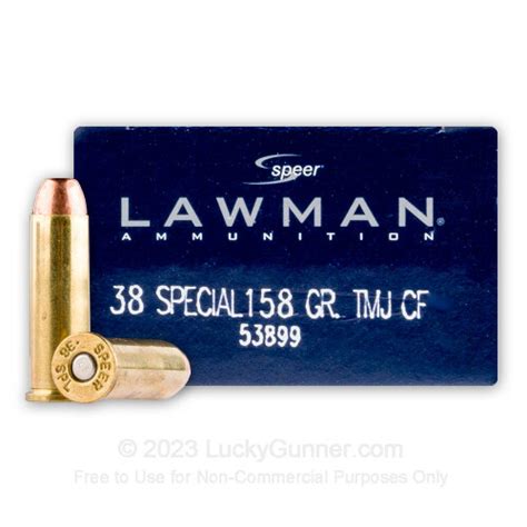Bulk 38 Special Ammo For Sale 158 Grain Tmj Ammunition In Stock By Speer Lawman 1000 Rounds