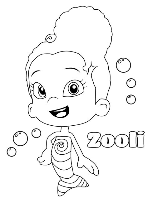 Coloring Pages Bubble Guppies Coloring Pages