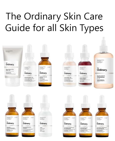The Ordinary Skin Care Guide For All Skin Types Skin Care Guide Skin