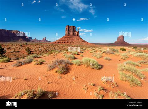 Sand Dunes In Monument Valley Stock Photo Alamy