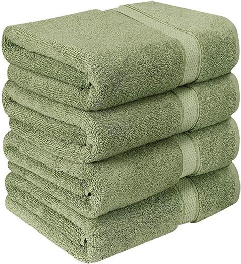 Want a little luxury in your life? Utopia Towels Luxurious Bath Towels, 4 Pack, Sage Green ...