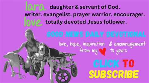 Update From Lara Prayer Lara Loves Good News Daily Devotional