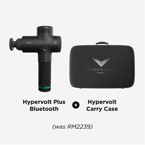 Hypervolt Plus Premium Massage Gun With Bluetooth Connectivity