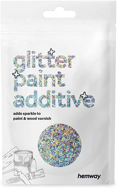 Buy Hemway Glitter Paint Additive Sample Silver Holographic Fibre