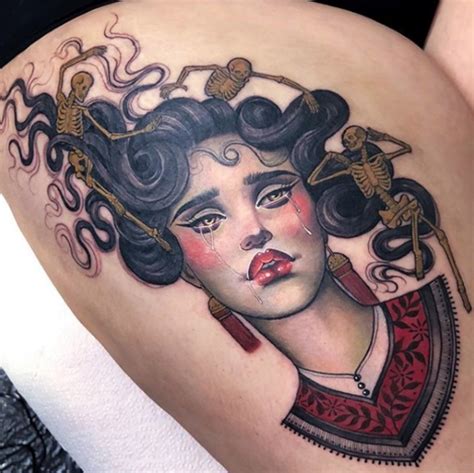 75 beautiful lady head tattoos by some of the world s best artists