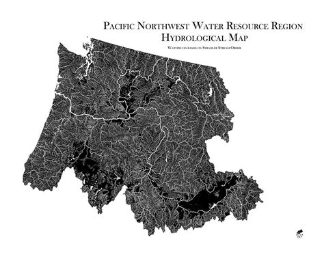 Pacific Northwest Regional Hydrological Map North West Pacific