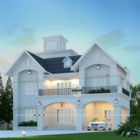 Kerala Home Design Khd On Twitter Beautiful Sloping Roof House With