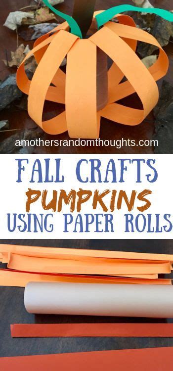 Fall Pumpkin Using A Paper Towel Roll Or Toilet Paper Roll Craft With