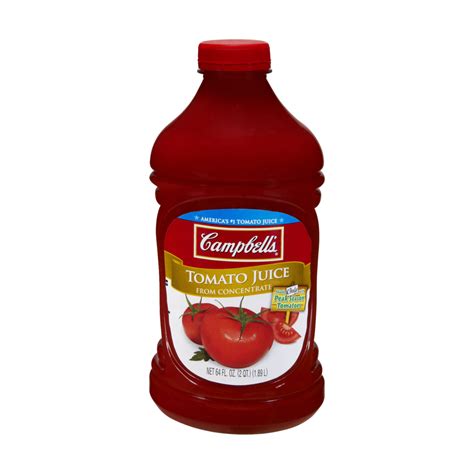 Campbells Tomato Juice From Concentrate 64oz Btl Garden Grocer
