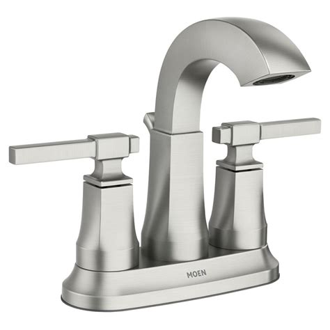 Moen banbury 8 in widespread 2 handle bathroom faucet in. MOEN Ayda 4 in. Centerset 2-Handle Bathroom Faucet in Spot ...