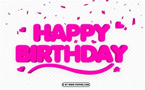 Happy Birthday Background Png Pink Color Image Id Toppng