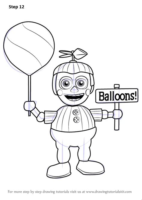 Learn How To Draw Balloon Boy From Five Nights At Freddys Five Nights